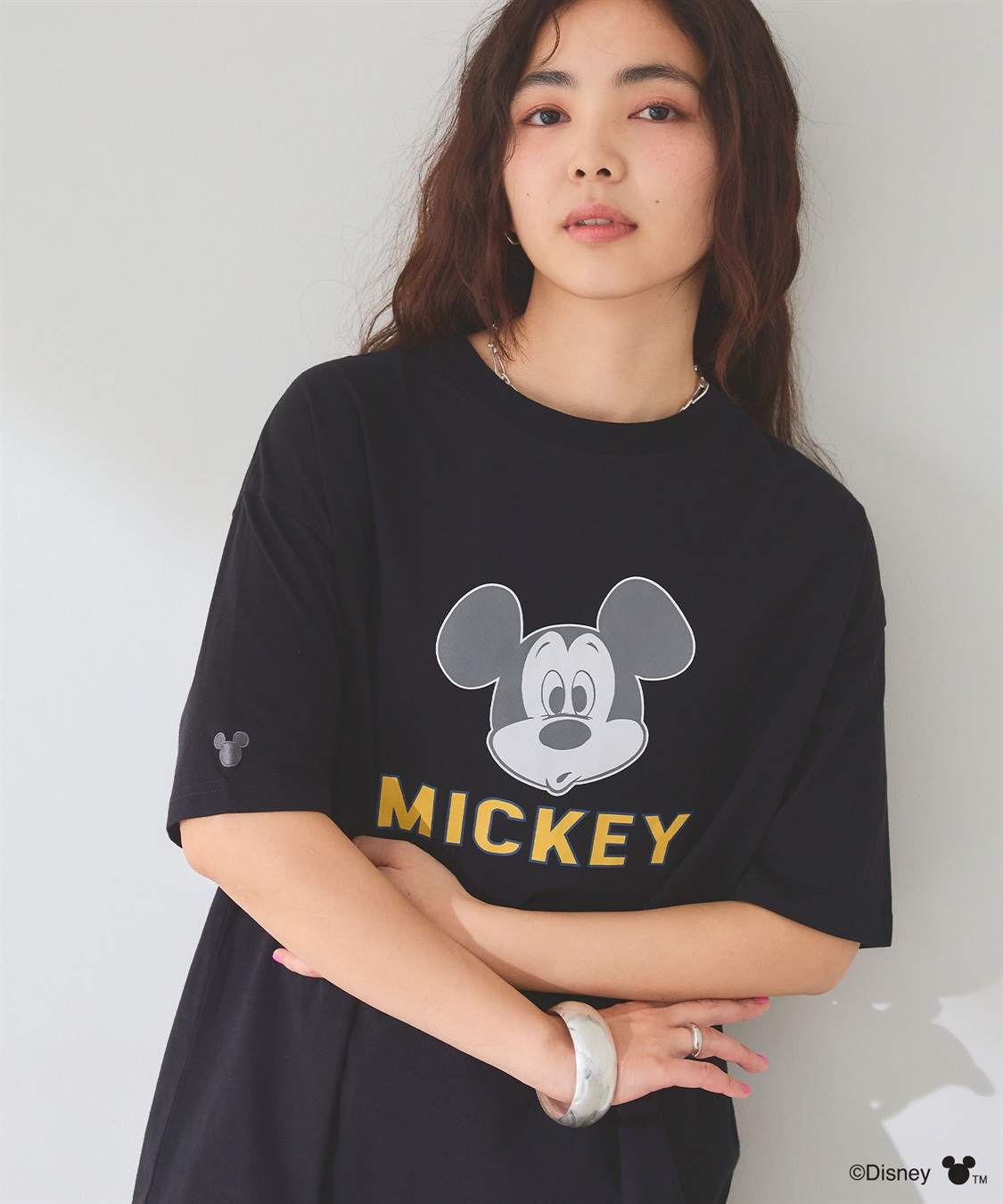 chara station 【Disney/ディズニー】ミッキーマウスフェイスプリントTシャツ_sub_14