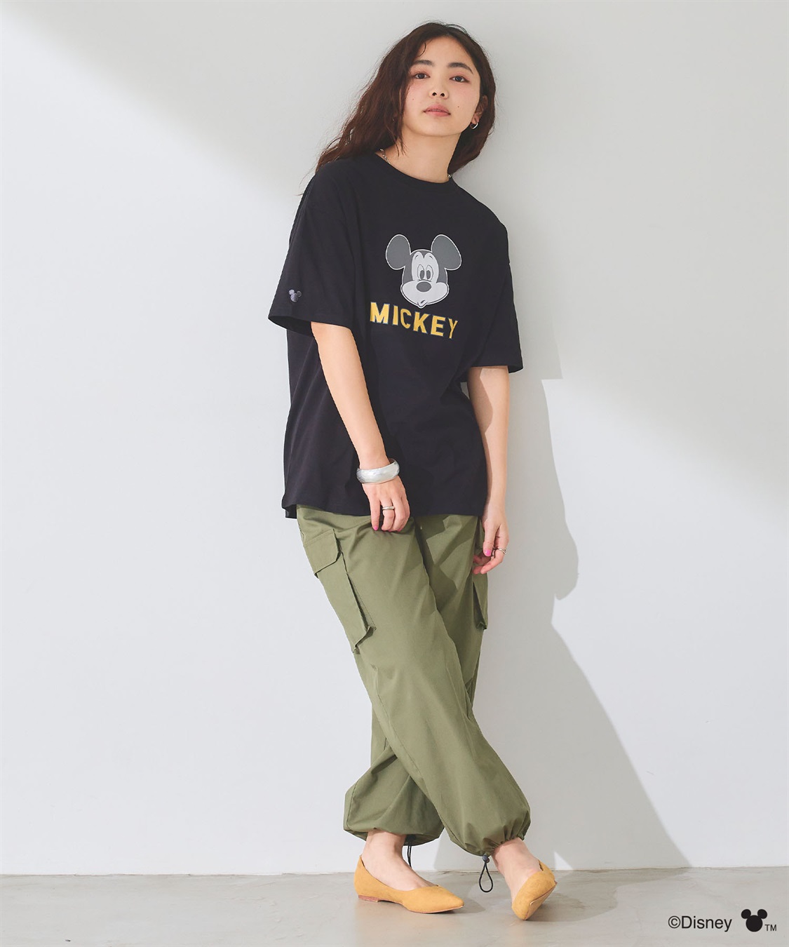 chara station 【Disney/ディズニー】ミッキーマウスフェイスプリントTシャツ_sub_16