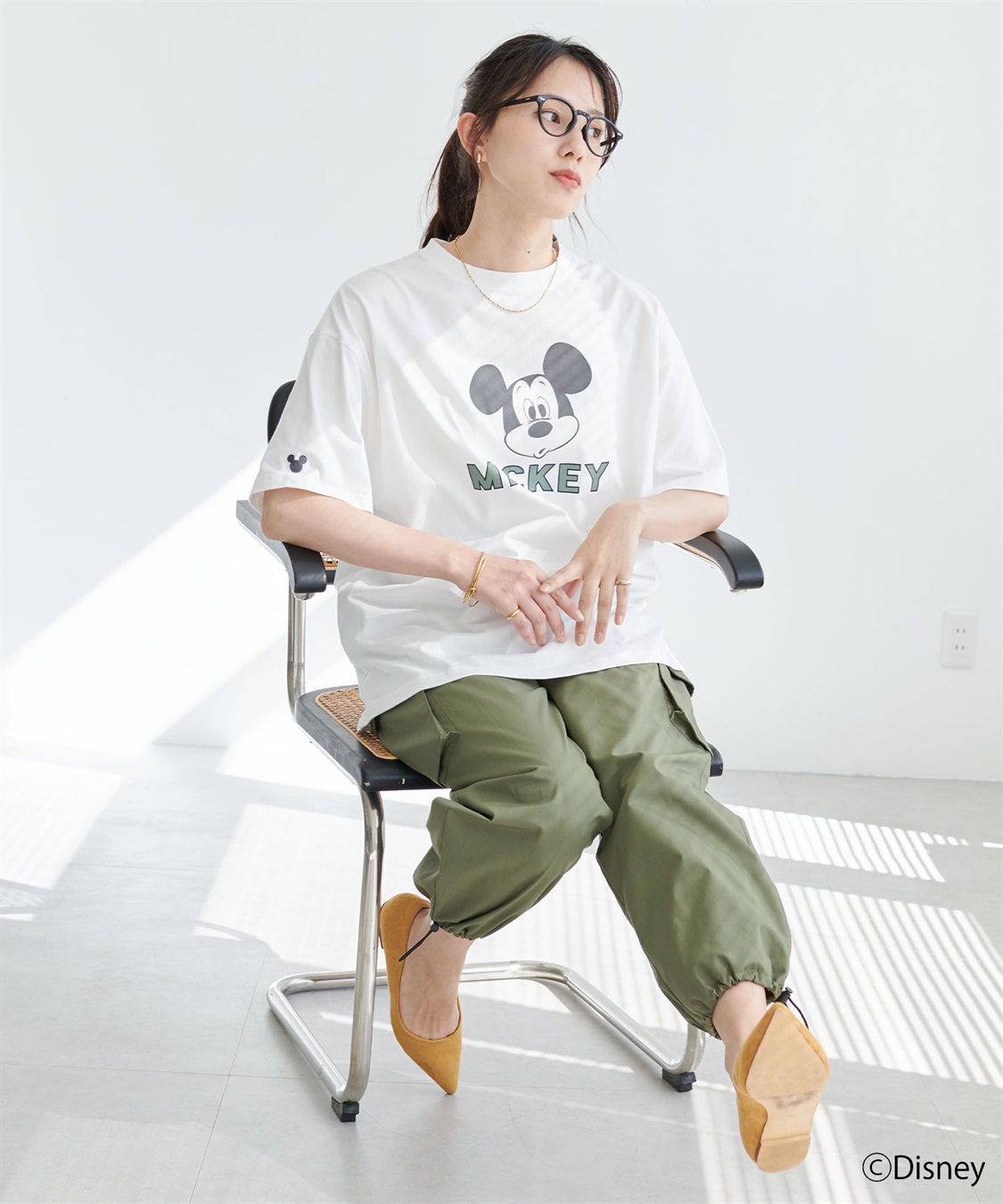 chara station 【Disney/ディズニー】ミッキーマウスフェイスプリントTシャツ_sub_21