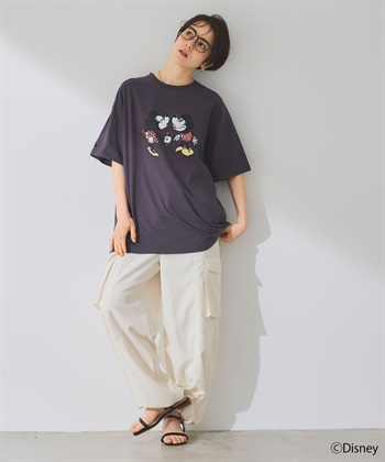 chara station 【Disney/ディズニー】ミッキー＆ミニープリント半袖Tシャツ_subthumb_8