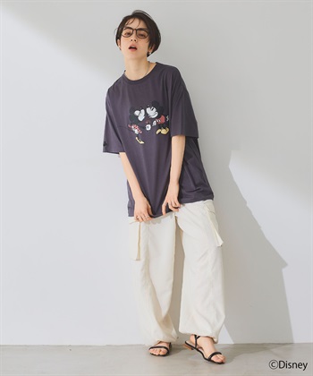 chara station 【Disney/ディズニー】ミッキー＆ミニープリント半袖Tシャツ_subthumb_9
