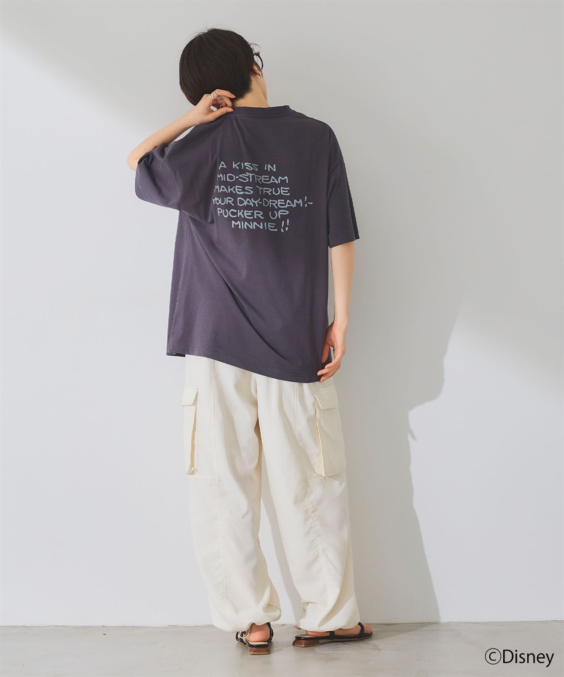 chara station 【Disney/ディズニー】ミッキー＆ミニープリント半袖Tシャツ_sub_12