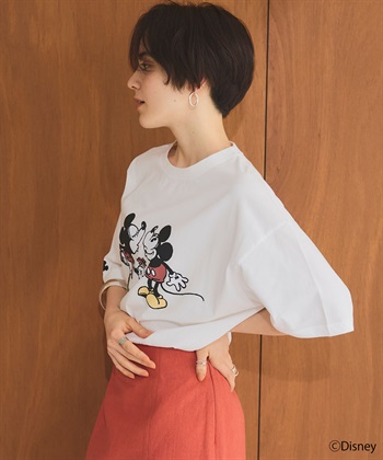 chara station 【Disney/ディズニー】ミッキー＆ミニープリント半袖Tシャツ_subthumb_16