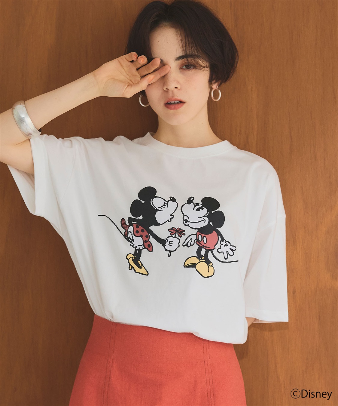 chara station 【Disney/ディズニー】ミッキー＆ミニープリント半袖Tシャツ_sub_17