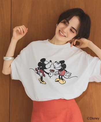 chara station 【Disney/ディズニー】ミッキー＆ミニープリント半袖Tシャツ_subthumb_18