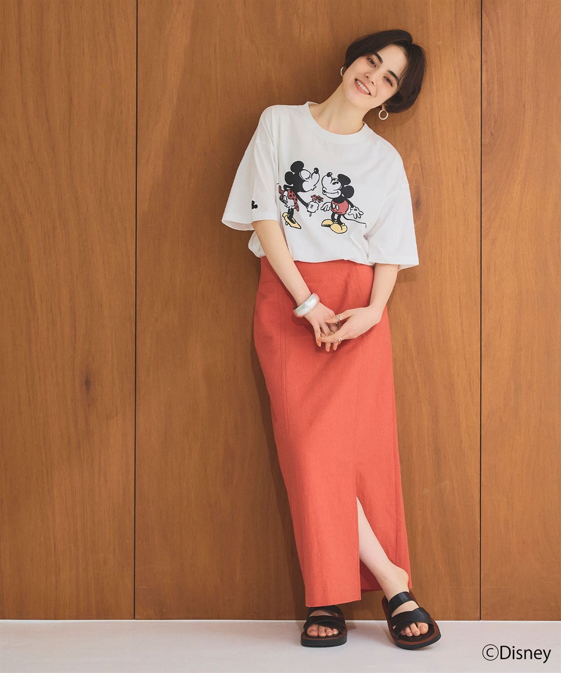 chara station 【Disney/ディズニー】ミッキー＆ミニープリント半袖Tシャツ_sub_19