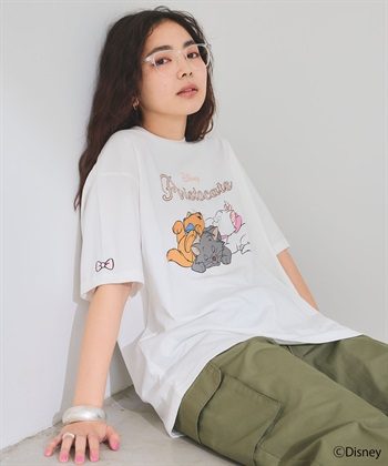 Life Style by cross marche 【Disney/ディズニー】おしゃれキャット・マリー＆ベルリオーズ＆トゥルーズ・プリント半袖Tシャツ（The Aristocats）_subthumb_2