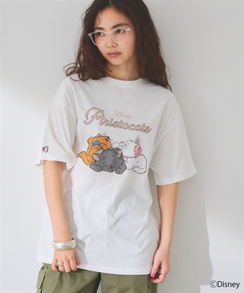 Life Style by cross marche 【Disney/ディズニー】おしゃれキャット・マリー＆ベルリオーズ＆トゥルーズ・プリント半袖Tシャツ（The Aristocats）_subthumb_7