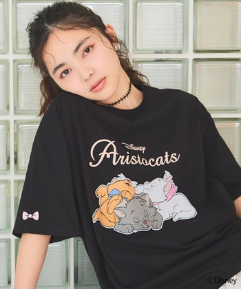 Life Style by cross marche 【Disney/ディズニー】おしゃれキャット・マリー＆ベルリオーズ＆トゥルーズ・プリント半袖Tシャツ（The Aristocats）_subthumb_12