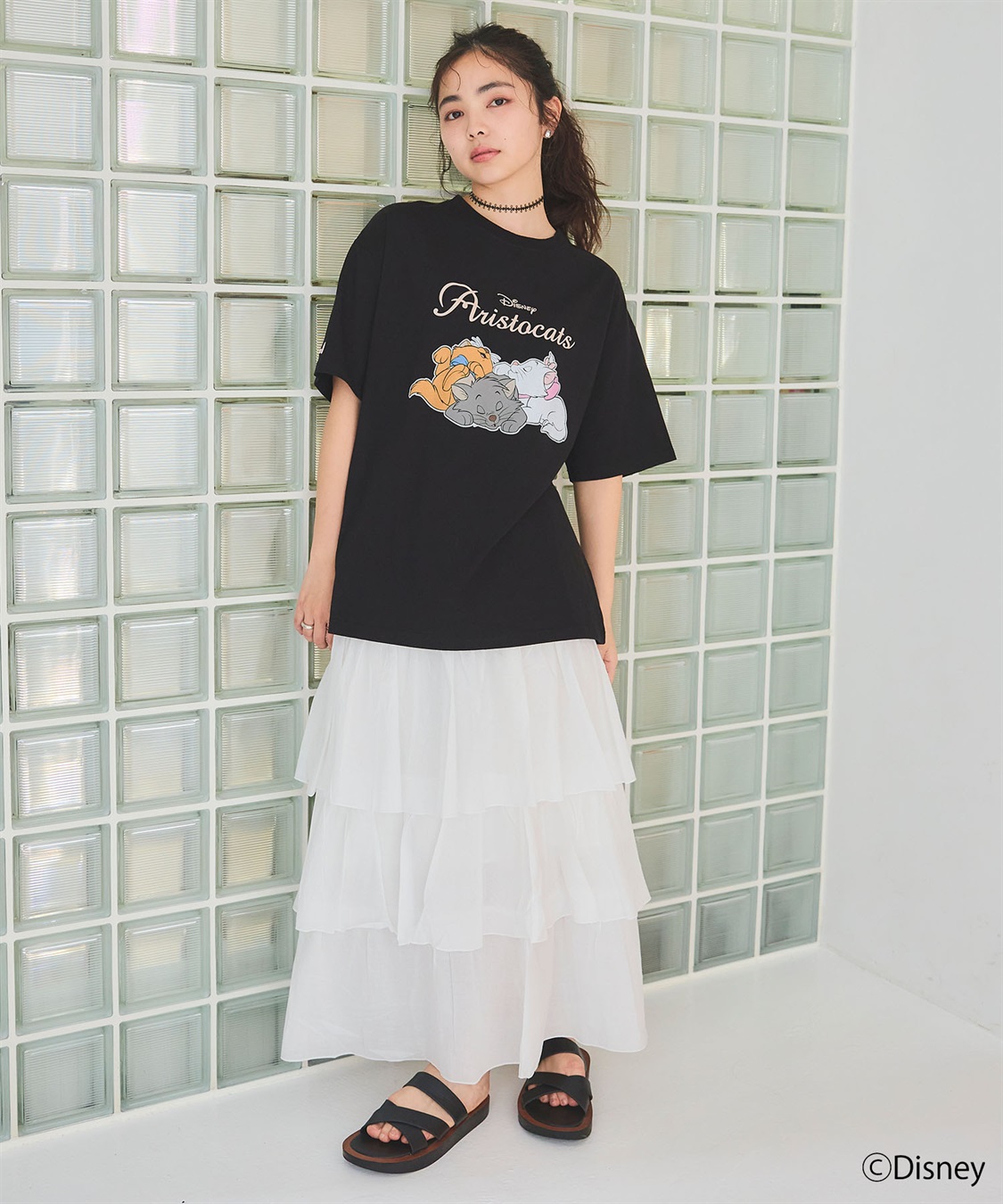 chara station 【Disney/ディズニー】おしゃれキャット・マリー＆ベルリオーズ＆トゥルーズ・プリント半袖Tシャツ（The Aristocats）_sub_17