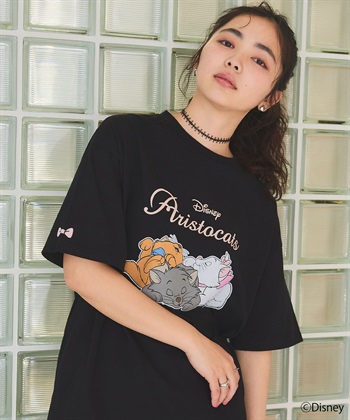 Life Style by cross marche 【Disney/ディズニー】おしゃれキャット・マリー＆ベルリオーズ＆トゥルーズ・プリント半袖Tシャツ（The Aristocats）_subthumb_20
