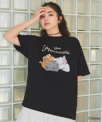 Life Style by cross marche 【Disney/ディズニー】おしゃれキャット・マリー＆ベルリオーズ＆トゥルーズ・プリント半袖Tシャツ（The Aristocats）_subthumb_21