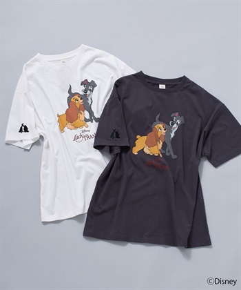 Life Style by cross marche 【Disney/ディズニー】わんわん物語レディ＆トランプ半袖プリントTシャツ/LADY and the TRAMP_subthumb_1