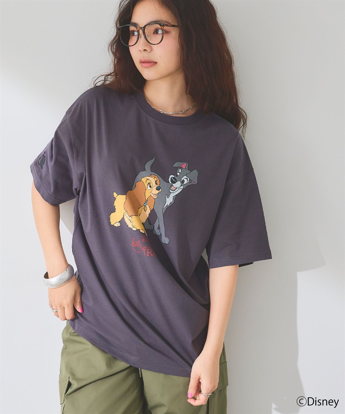 chara station 【Disney/ディズニー】わんわん物語レディ＆トランプ半袖プリントTシャツ/LADY and the TRAMP_sub_7