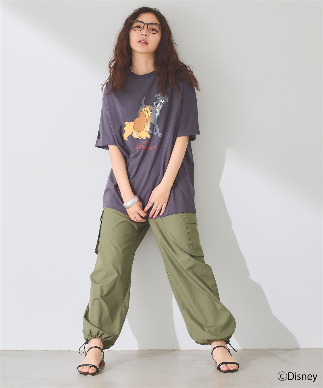 chara station 【Disney/ディズニー】わんわん物語レディ＆トランプ半袖プリントTシャツ/LADY and the TRAMP_sub_10