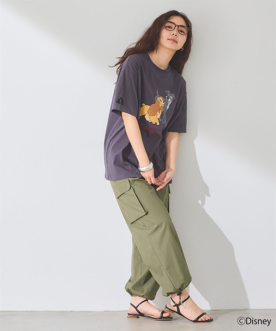 chara station 【Disney/ディズニー】わんわん物語レディ＆トランプ半袖プリントTシャツ/LADY and the TRAMP_sub_11