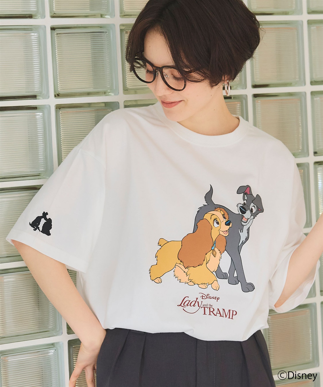 chara station 【Disney/ディズニー】わんわん物語レディ＆トランプ半袖プリントTシャツ/LADY and the TRAMP_sub_15