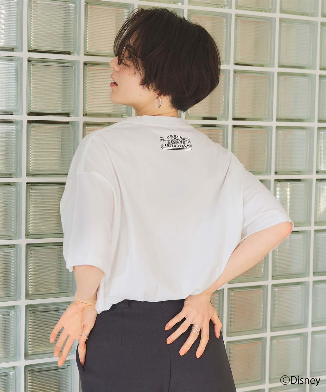 chara station 【Disney/ディズニー】わんわん物語レディ＆トランプ半袖プリントTシャツ/LADY and the TRAMP_sub_17