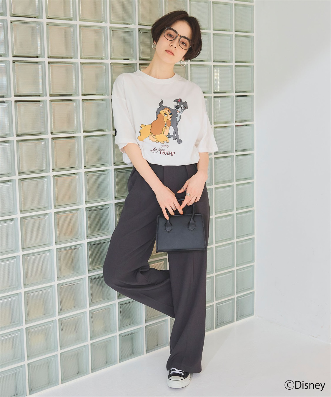 chara station 【Disney/ディズニー】わんわん物語レディ＆トランプ半袖プリントTシャツ/LADY and the TRAMP_sub_20