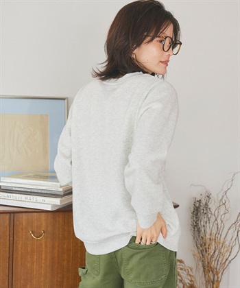 Life Style by cross marche 【PEANUTS/ピーナッツ】SNOOPY/スヌーピー刺繍デザイン裏起毛スウェットトレーナー_subthumb_22