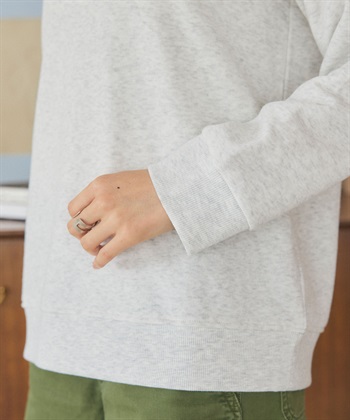 Life Style by cross marche 【PEANUTS/ピーナッツ】SNOOPY/スヌーピー刺繍デザイン裏起毛スウェットトレーナー_subthumb_25