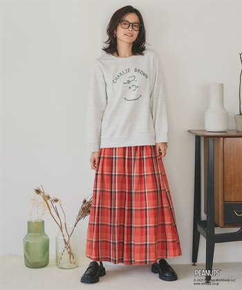 Life Style by cross marche 【PEANUTS/ピーナッツ】チャーリーブラウンフロントプリント裏起毛スウェットトレーナー_subthumb_3