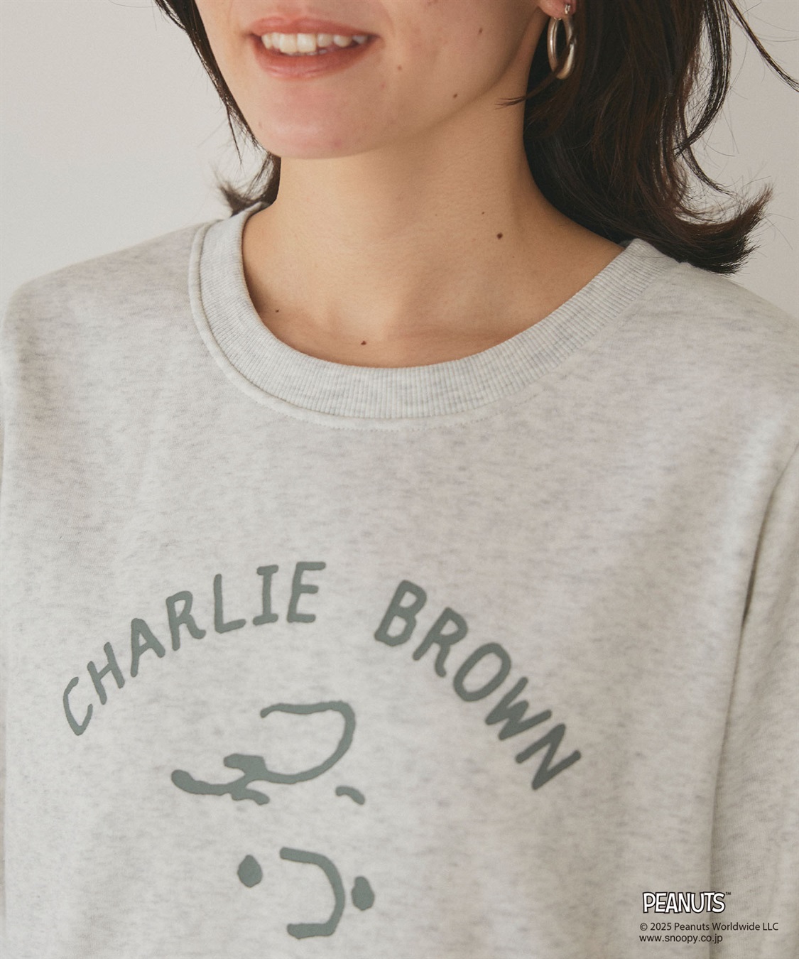 Life Style by cross marche 【PEANUTS/ピーナッツ】チャーリーブラウンフロントプリント裏起毛スウェットトレーナー_sub_9