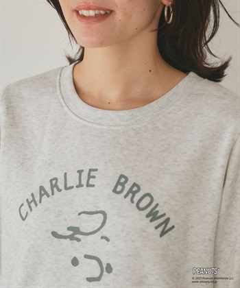 Life Style by cross marche 【PEANUTS/ピーナッツ】チャーリーブラウンフロントプリント裏起毛スウェットトレーナー_subthumb_9