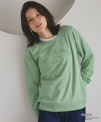 Life Style by cross marche 【PEANUTS/ピーナッツ】チャーリーブラウンフロントプリント裏起毛スウェットトレーナー_subthumb_14