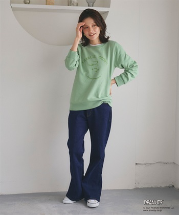 Life Style by cross marche 【PEANUTS/ピーナッツ】チャーリーブラウンフロントプリント裏起毛スウェットトレーナー_subthumb_15