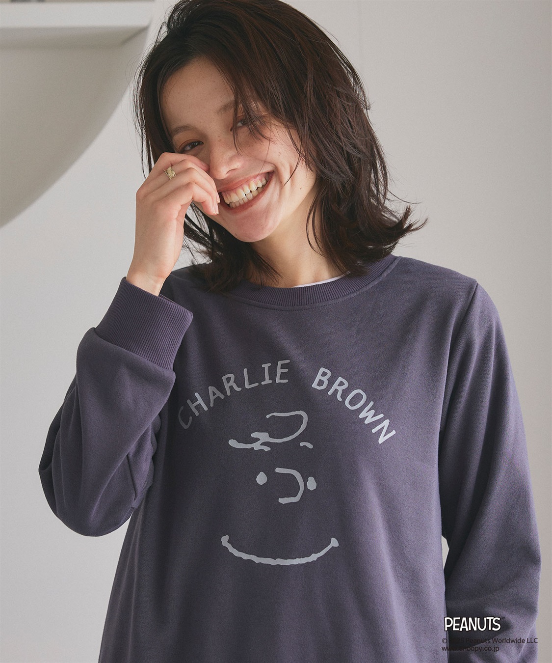 Life Style by cross marche 【PEANUTS/ピーナッツ】チャーリーブラウンフロントプリント裏起毛スウェットトレーナー_sub_19