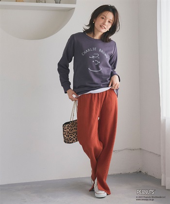 Life Style by cross marche 【PEANUTS/ピーナッツ】チャーリーブラウンフロントプリント裏起毛スウェットトレーナー_subthumb_21
