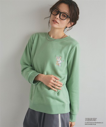 Life Style by cross marche 【PEANUTS/ピーナッツ】SNOOPY and Teddy Bear刺繍デザイン裏起毛スウェットトレーナー_subthumb_15