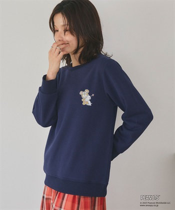 Life Style by cross marche 【PEANUTS/ピーナッツ】SNOOPY and Teddy Bear刺繍デザイン裏起毛スウェットトレーナー_subthumb_21