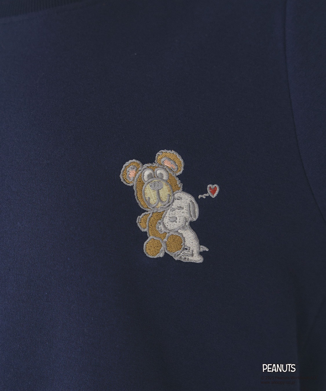 Life Style by cross marche 【PEANUTS/ピーナッツ】SNOOPY and Teddy Bear刺繍デザイン裏起毛スウェットトレーナー_sub_27