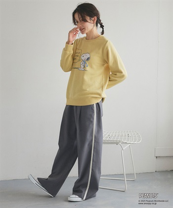 Life Style by cross marche 【PEANUTS/ピーナッツ】SNOOPY/スヌーピーフロントプリント裏起毛スウェットトレーナー（2025AW）_subthumb_17