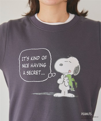 Life Style by cross marche 【PEANUTS/ピーナッツ】SNOOPY/スヌーピーフロントプリント裏起毛スウェットトレーナー（2025AW）_subthumb_28