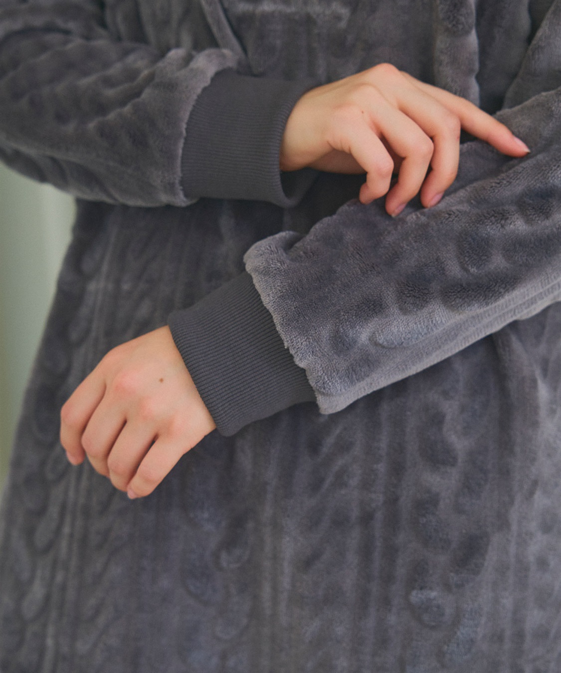 Life Style by cross marche 【TOM and JERRY/トムとジェリー】トムジェリ刺繍ケーブルフリース長袖トップス/ルームウェア（上下別売り）_sub_22