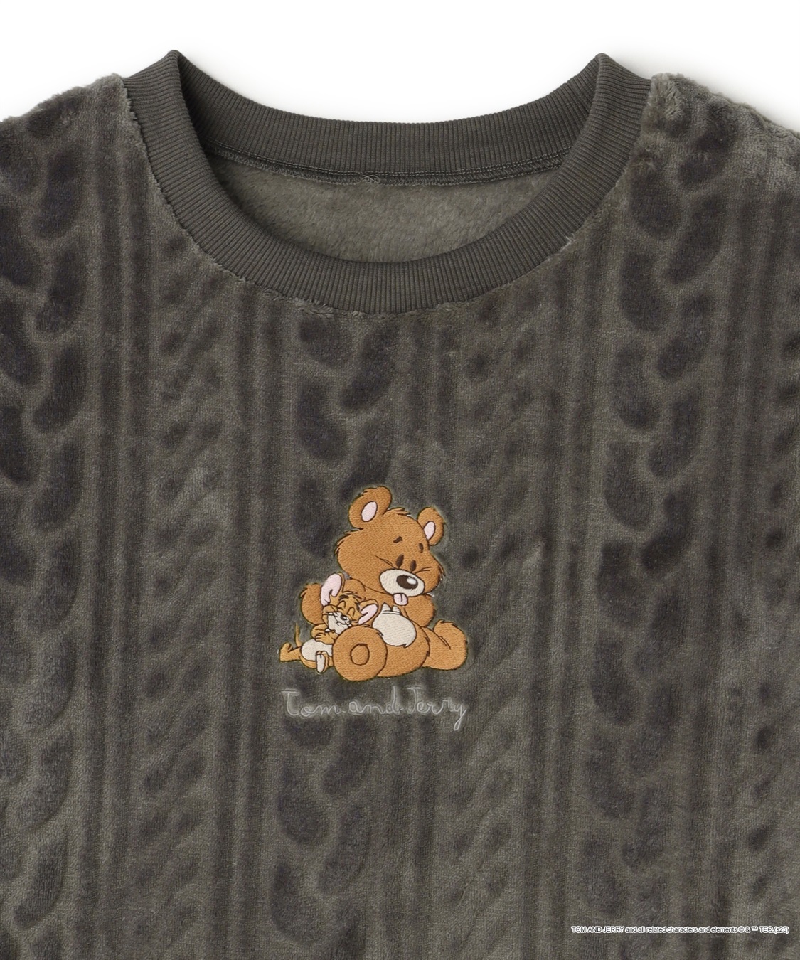 Life Style by cross marche 【TOM and JERRY/トムとジェリー】トムジェリ刺繍ケーブルフリース長袖トップス/ルームウェア（上下別売り）_sub_26