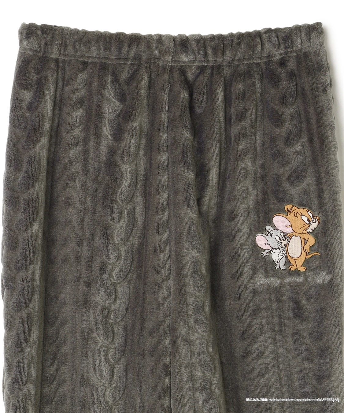 Life Style by cross marche 【TOM and JERRY/トムとジェリー】トムジェリ刺繍ケーブルフリースロングパンツ/ルームウェア（上下別売り）_sub_26