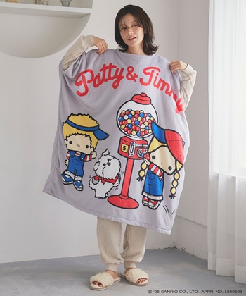 chara station 【sanrio characters】パティ＆ジミープリントあったか着るフリース毛布ウェア《サンリオキャラクターズ》				_subthumb_13