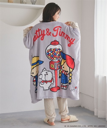 chara station 【sanrio characters】パティ＆ジミープリントあったか着るフリース毛布ウェア《サンリオキャラクターズ》				_subthumb_14