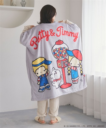 chara station 【sanrio characters】パティ＆ジミープリントあったか着るフリース毛布ウェア《サンリオキャラクターズ》				_subthumb_15