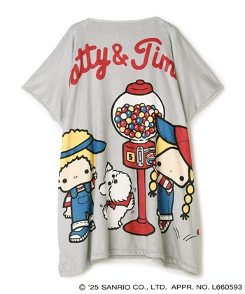 chara station 【sanrio characters】パティ＆ジミープリントあったか着るフリース毛布ウェア《サンリオキャラクターズ》				_subthumb_20