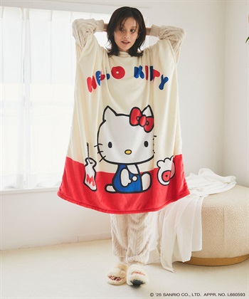 Life Style by cross marche 【sanrio characters】HELLO KITTY/ハローキティあったか着るフリース毛布ウェア《サンリオキャラクターズ》_subthumb_1