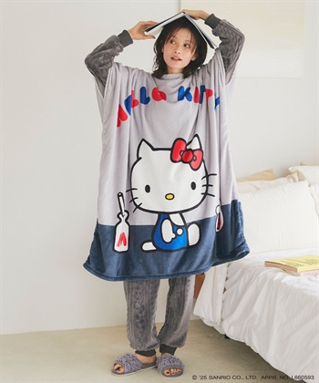 Life Style by cross marche 【sanrio characters】HELLO KITTY/ハローキティあったか着るフリース毛布ウェア《サンリオキャラクターズ》_subthumb_8