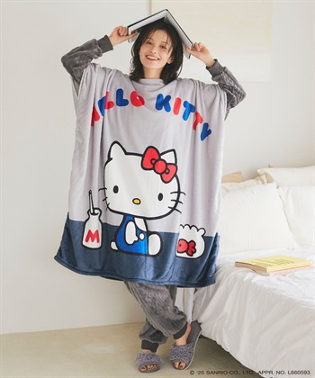 Life Style by cross marche 【sanrio characters】HELLO KITTY/ハローキティあったか着るフリース毛布ウェア《サンリオキャラクターズ》_subthumb_9