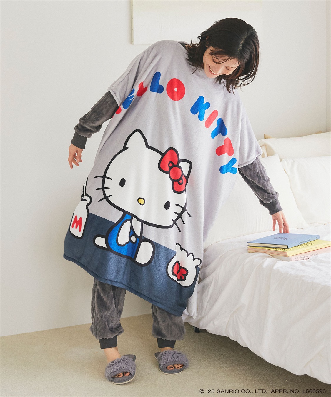 Life Style by cross marche 【sanrio characters】HELLO KITTY/ハローキティあったか着るフリース毛布ウェア《サンリオキャラクターズ》_sub_10