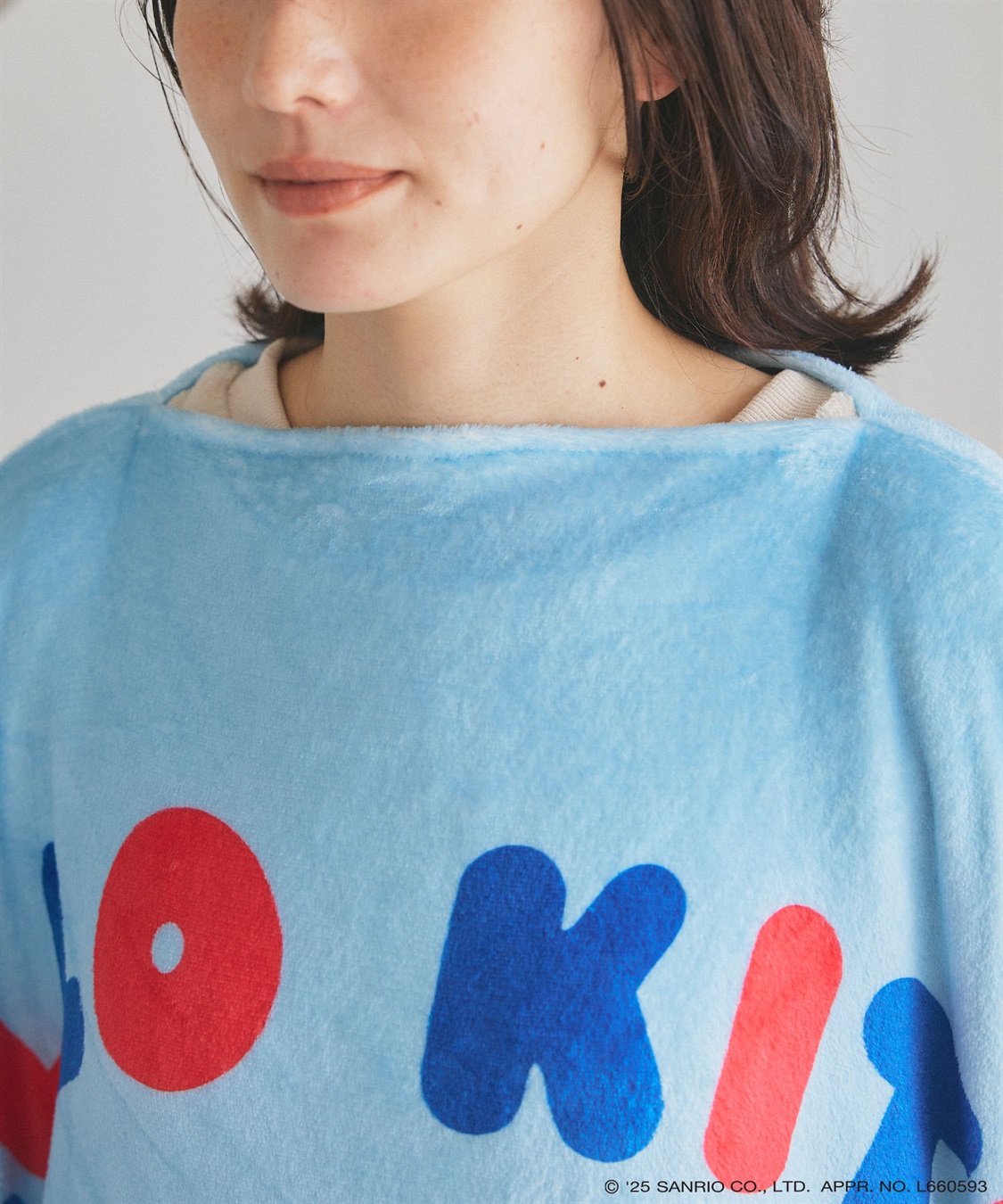 Life Style by cross marche 【sanrio characters】HELLO KITTY/ハローキティあったか着るフリース毛布ウェア《サンリオキャラクターズ》_sub_12