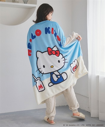 Life Style by cross marche 【sanrio characters】HELLO KITTY/ハローキティあったか着るフリース毛布ウェア《サンリオキャラクターズ》_subthumb_15